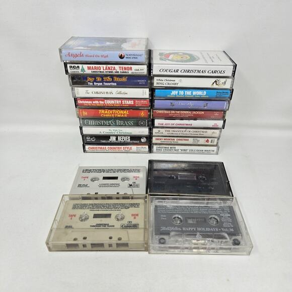 Christmas Music Cassette Tape Lot of 23 Country Gospel Ballads Orchestra Crosby - Picture 15 of 16